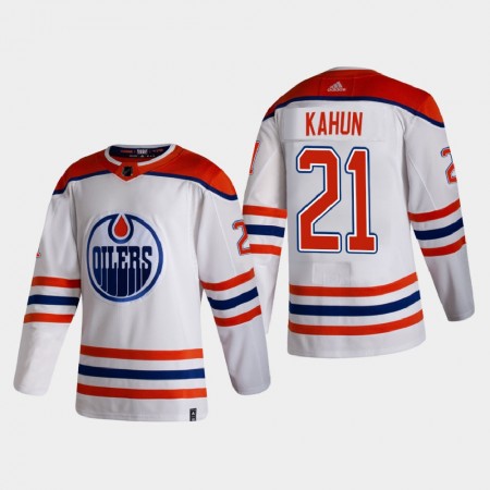 Edmonton Oilers Trikot Dominik Kahun 21 2020-21 Reverse Retro Authentic - Herren